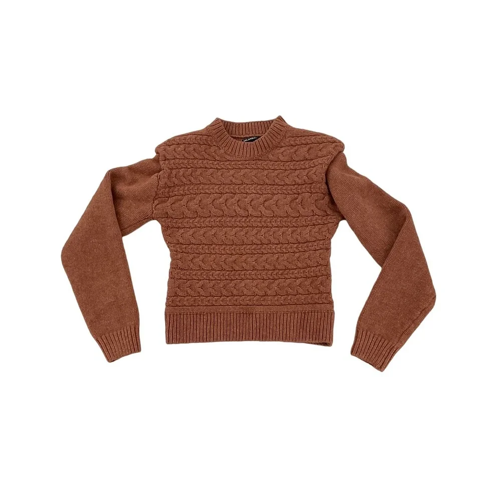 Blank NYC crew neck Sweater orange Small - Picture 4 of 5